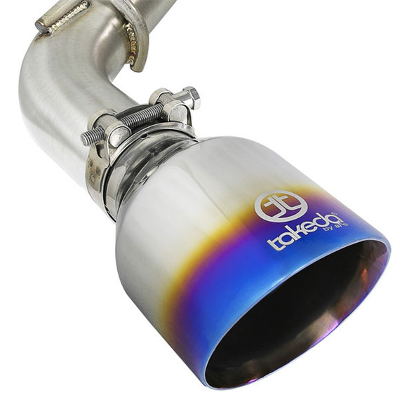 aFe Power Takeda Cat Back Exhaust System Blue Flame Tip Q50 3.0tt