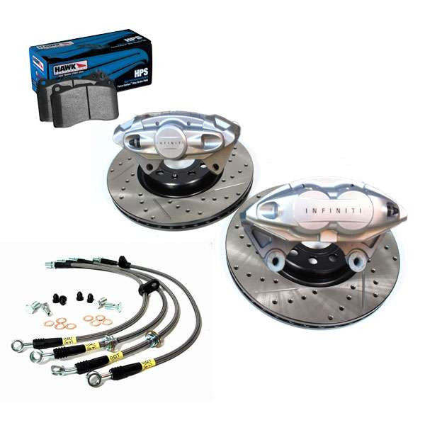 AKEBONO INFINITI Front and Rear 14" Big Brake Kit, 07-08 G35 Sedan, 08+ G37 Coupe/Sedan G37 Brakes