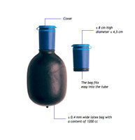 Male Uribag Urinal Bottle with snap-lock seal to avoid spillage