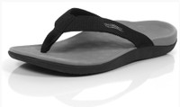 Orthaheel Wave Mens Orthotic Thongs (Black)