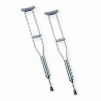 OrthoLife Adjustable Aluminium Underarm Crutches , Max 130Kg