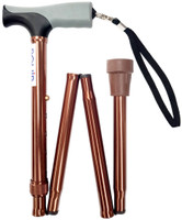 Folding Aluminium T-Shape Handle Walking Cane, Max 100kg 