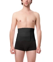 Isavela 9" Abdominal Binder w/ 3 Split Panels, Black - Unisex