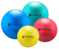 Fortress Rainbow Anti-Burst Gym Ball + Pump, Max 500 KG - 4 sizes available