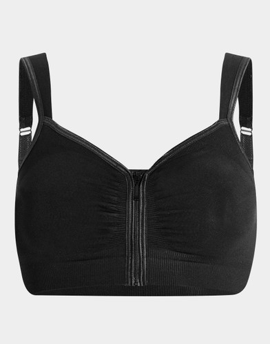 Carefix Anna Post Op Bra with Front Zipper - Black