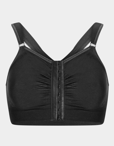 Carefix Bella Post-Op Bra (Hook & Eye Front Closure, Non Adj Straps) - Black