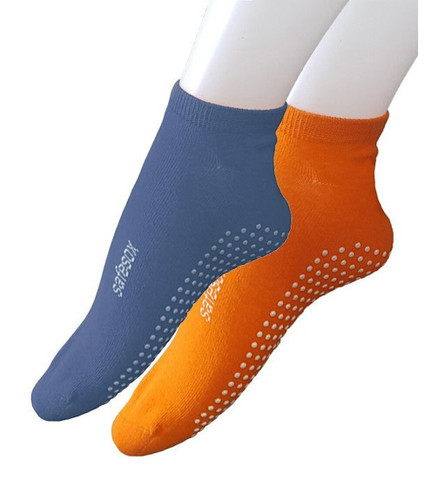 SafeSox Premium Non Slip Grip Socks (5 Pairs) Fall Prevention