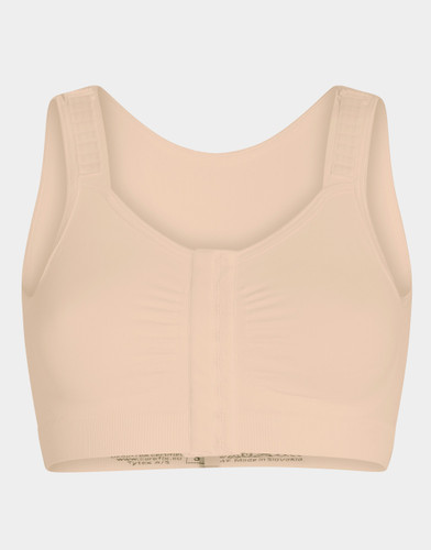 Carefix Bree PostOp Bra High Compression Wire Free Front Closure - Tan