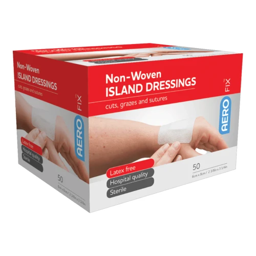 AeroFix Adhesive Island Dressing 6cm x 8cm (Box of 50)