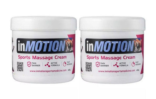 2 x inMotion Sports Massage Cream 400g