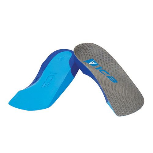 ICB Blue Medium Density Covered 2/3 Length Orthotics