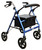 8" Wheel Aluminum Rollator w/ Seat, Foldable - Powder Blue