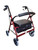 Extra Wide Heavy Duty Steel 8" Wheel Rollator - Red