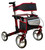 Compact 10” Front X-Fold Rollator w/ Nylon Padded Seat, Max 136kg