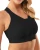 Isavela Post Op Compression Support Bra w/ Built-In Stabilizer - Black