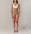Aesetica Bodysuit with Girdle & Suspenders (2001) Regular Fit - Latte