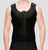 Isavela Male Stage 1 Post Surgical Compression Vest Garment with Zipper - Black
