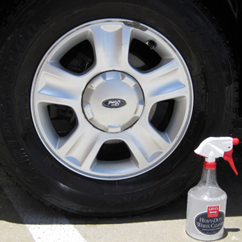 Griot's Garage Heavy Duty Wheel Cleaner removes brake dust and grime from wheels.