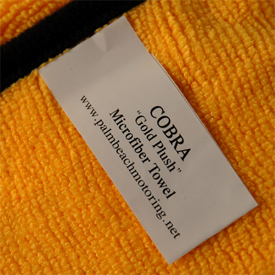 Cobra Gold Plush XL Microfiber Towel, 25 x 36 inches 