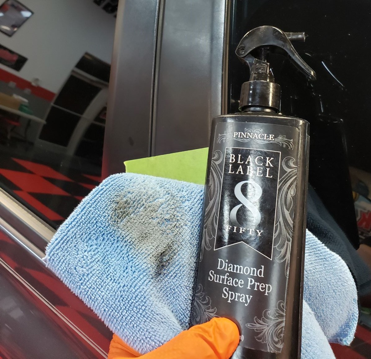 pinnacle black label diamond prep spray