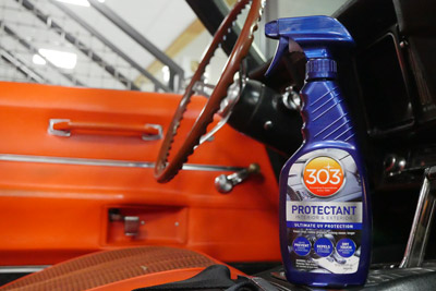 303 Automotive Protectant gives both interior surfaces and exterior surfaces a layer of strong protection.