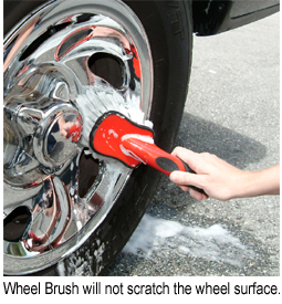 Car Wheel Brush - Auto Detailing Car Wash Brush, Ergonomic Grip