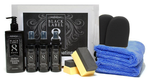 Pinnacle Black Label Diamond Coating Elite Kit contains everything you need to coat your vehicle