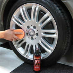 Wolfgang Exterior Trim Sealant protects wheels.