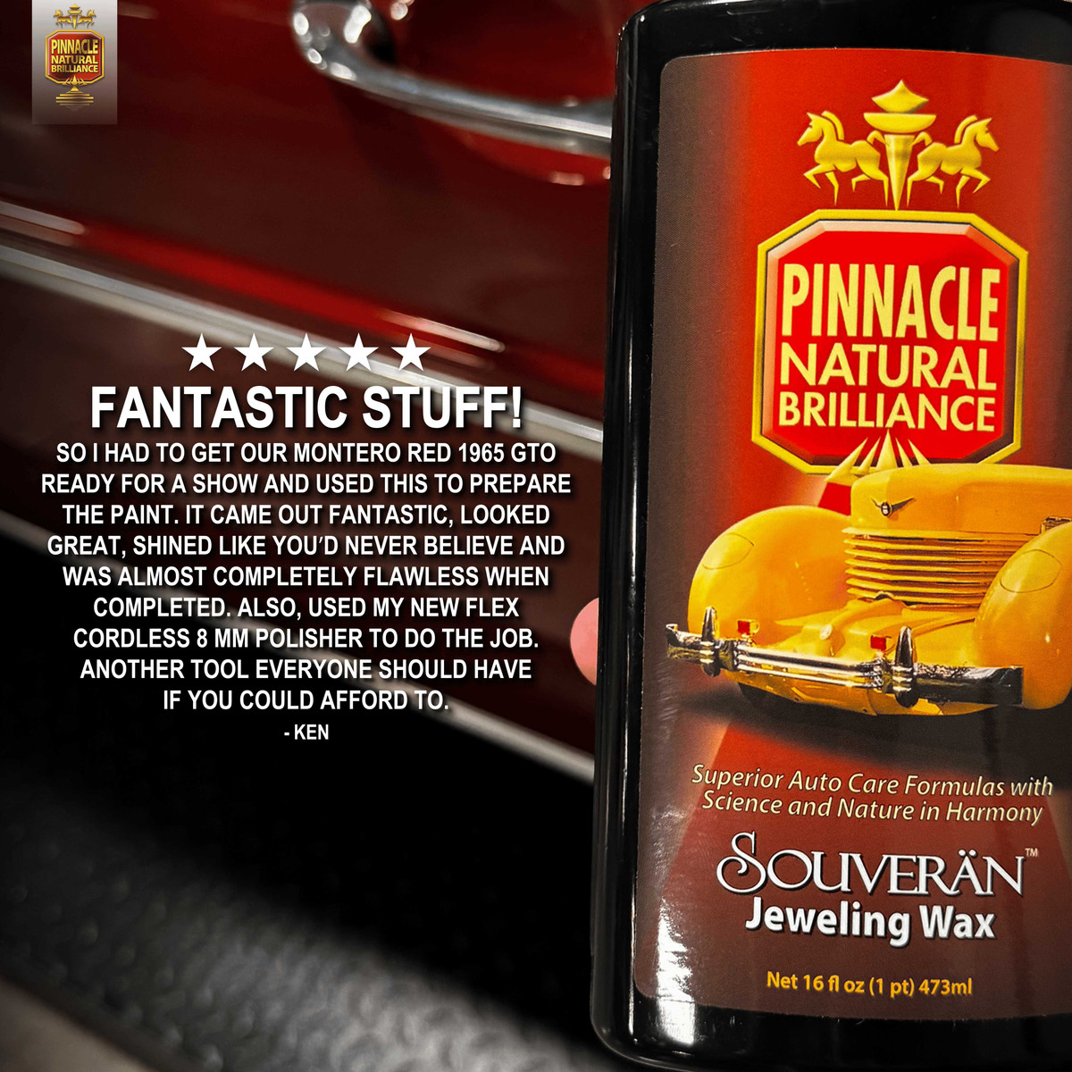 Pinnacle Souveran Jeweling Wax | Autogeek.net