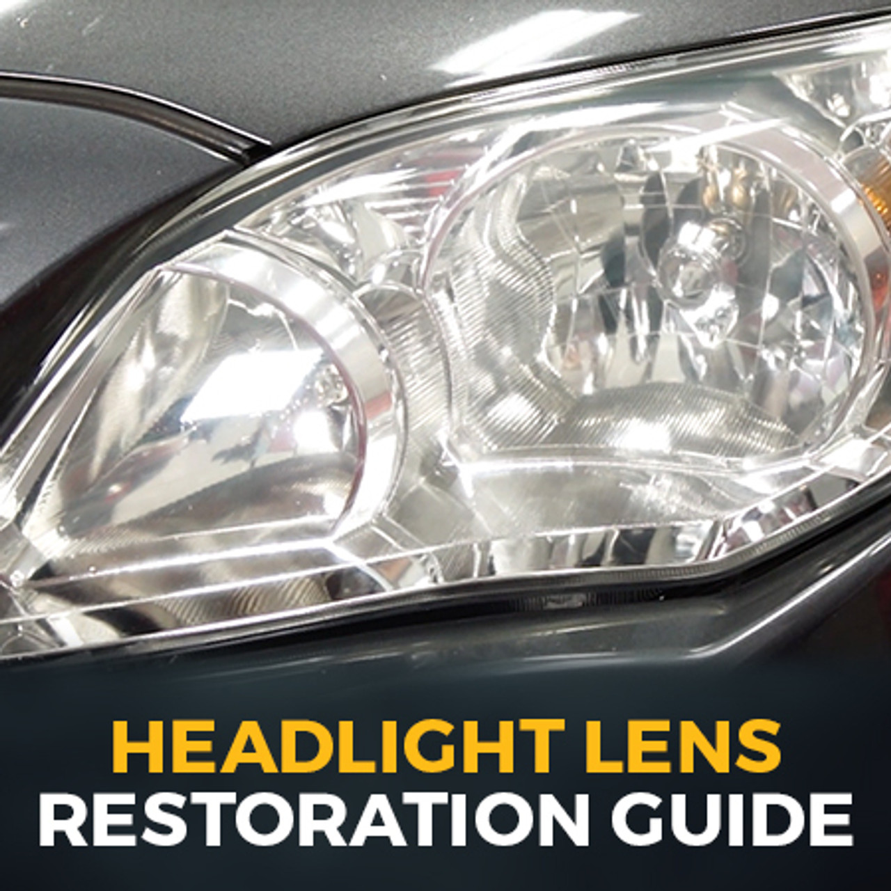 Clean, polish, repair & protect clear plastic headlights with