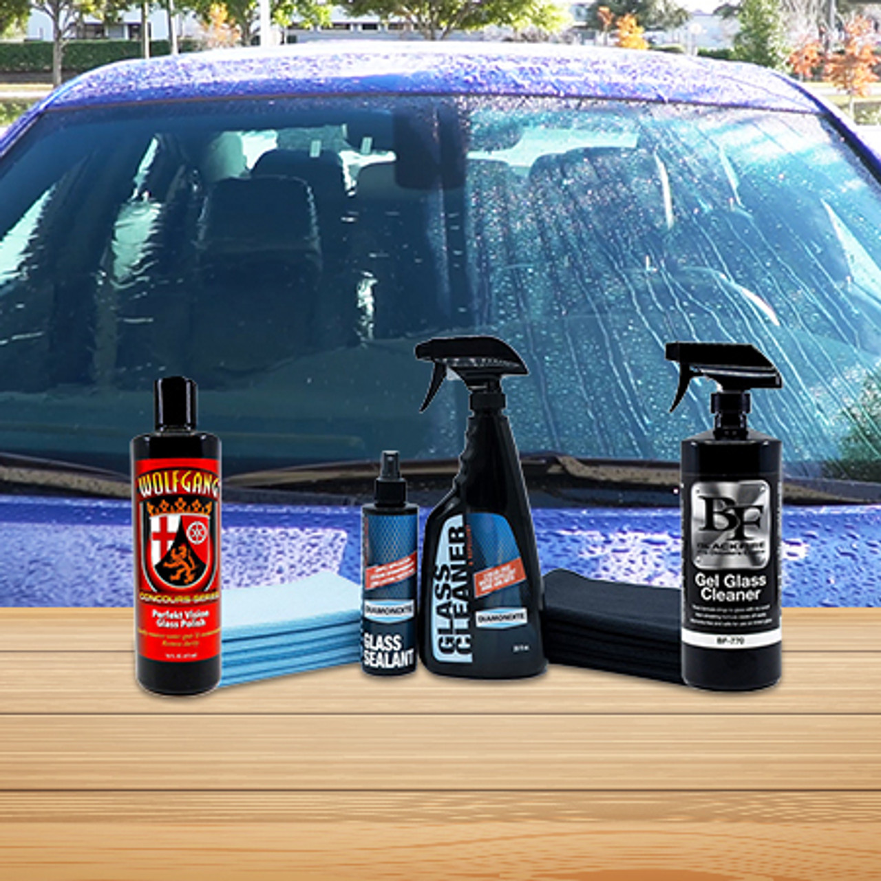 Car Windshield Cleaner Formulas and Tools 