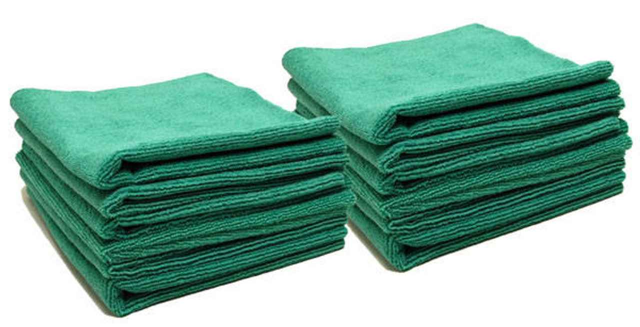 Microfiber General Cleaning Cloth - 15x15 - Green BC Textile