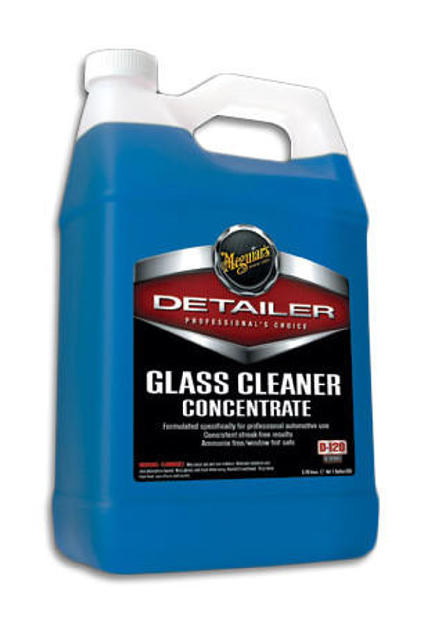 Meguiars Glass Cleaner Concentrate, 1 Gallon, dilutes to make an excellent  auto glass cleaner. Meguiars Concentrated Car Glass Cleaner is great for