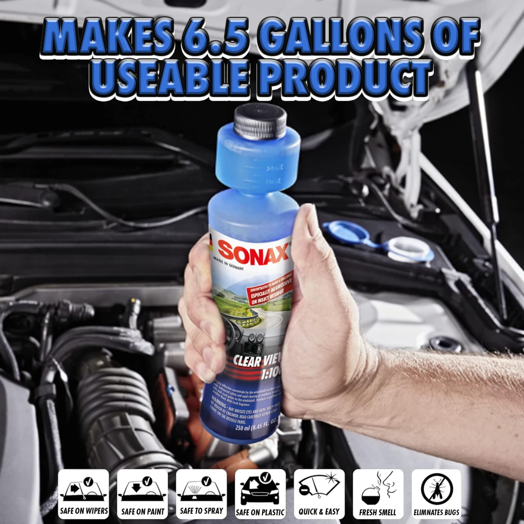 SONAX Xtreme Pulitore Parabrezza NanoPro 1:100 - Concentrato 250ml Per Vetri, Fari E Rimozione Insetti - 2