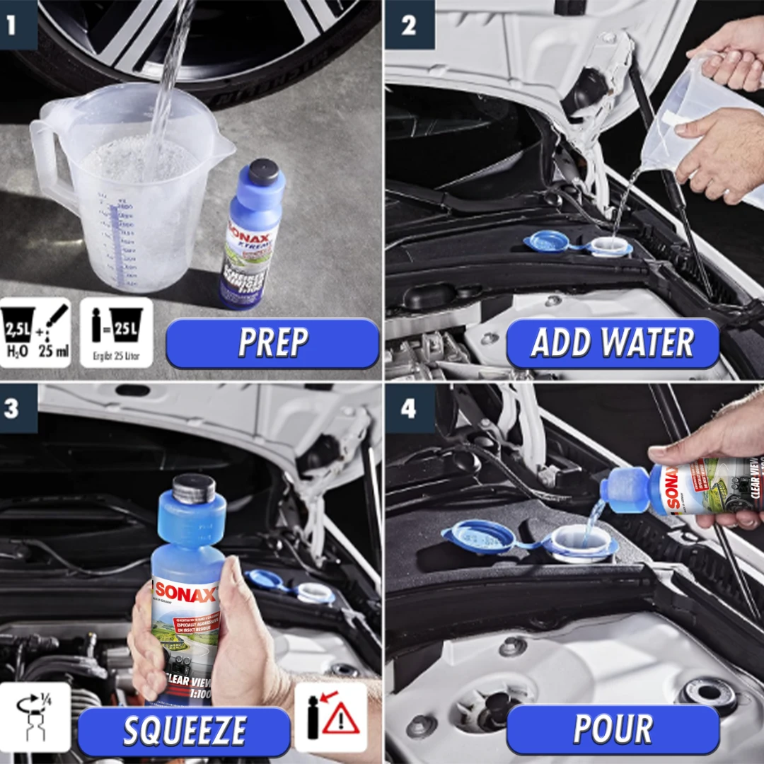 SONAX Clear View 1 to 100 Concentrate 250 mL | Autogeek