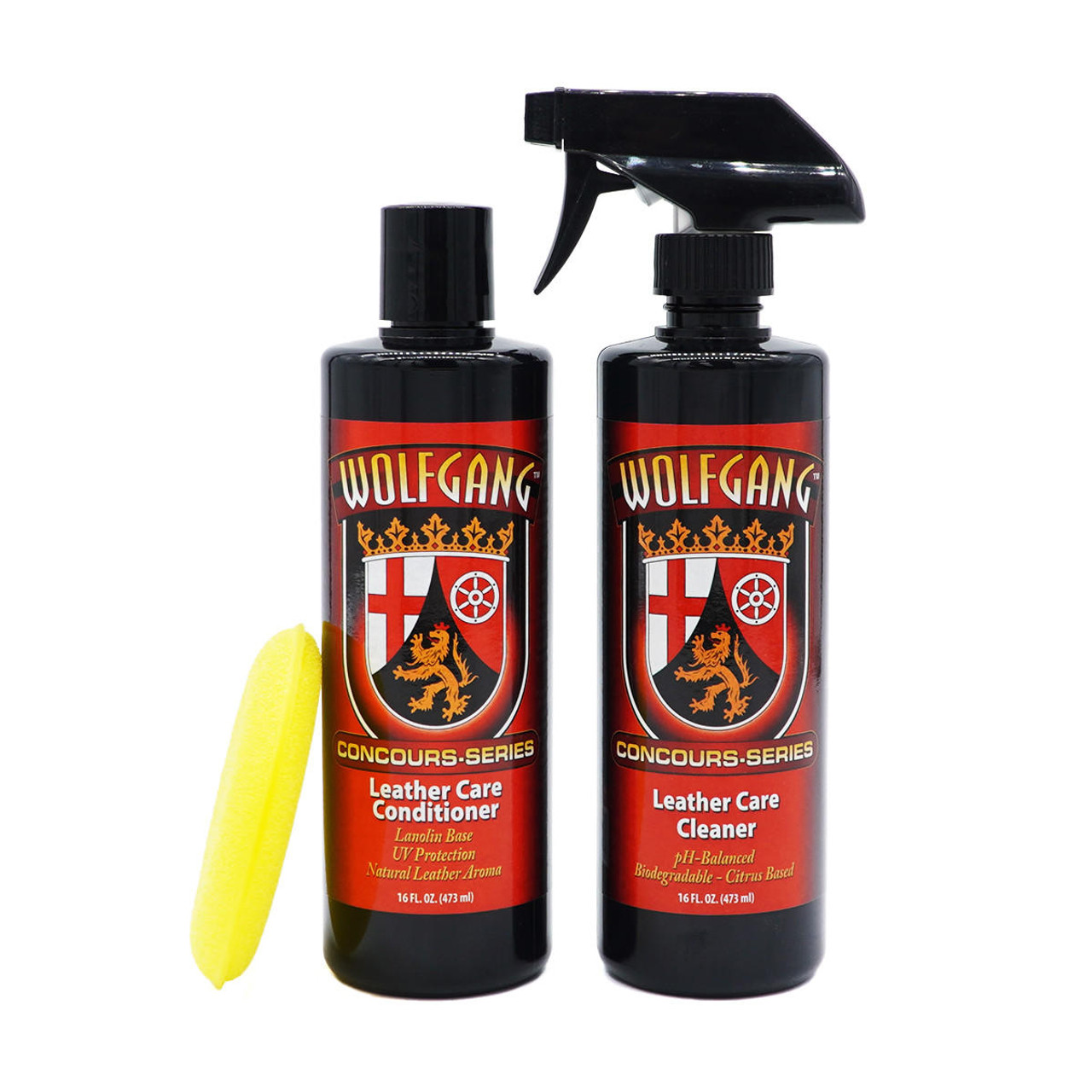 Wolfgang Leather Care Combo, Wolfgang Wolfgang Cleaner, Leather Leather Conditioner