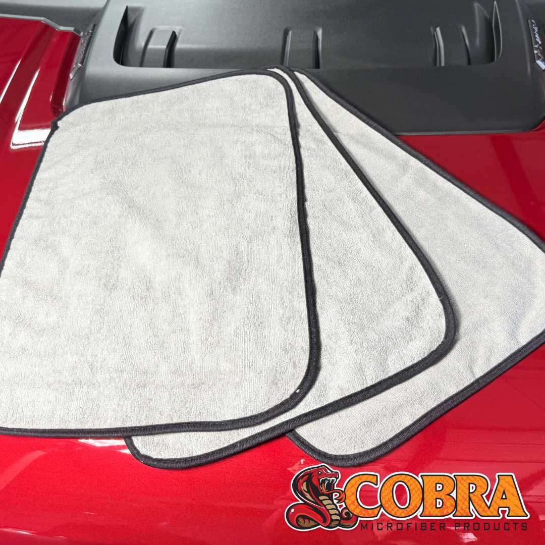 Cobra Supreme 530 Microfiber Towel 16 x 16 Inch 3 Pack