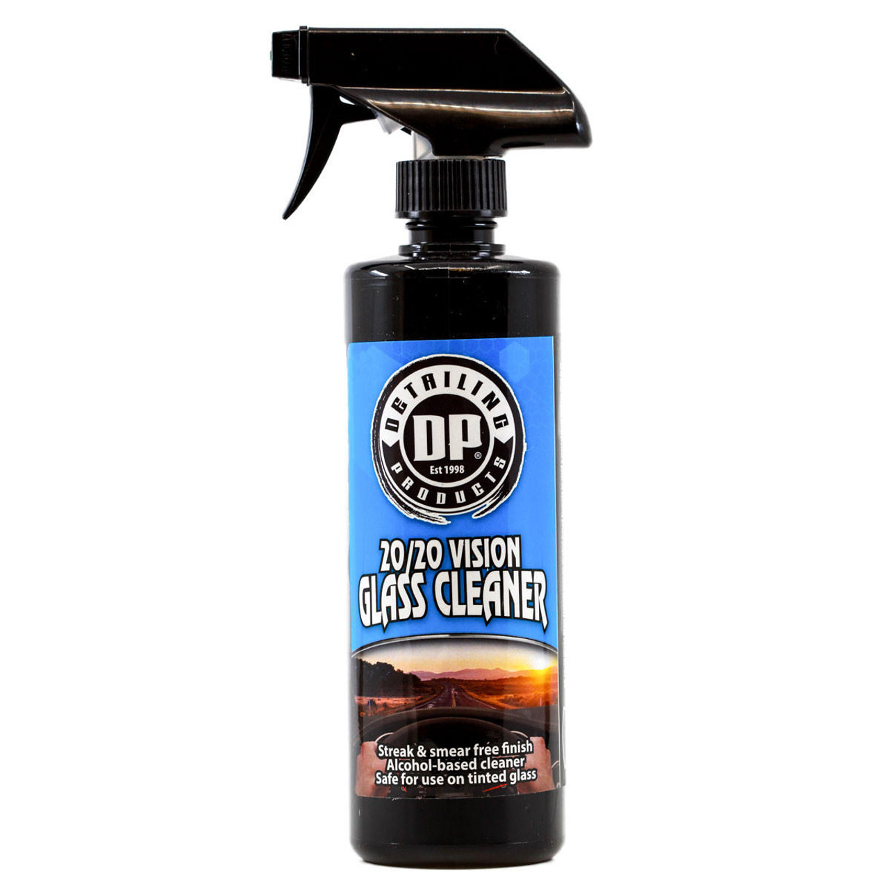 DP 20/20 Vision Glass Cleaner uses an alcohol-based formula to