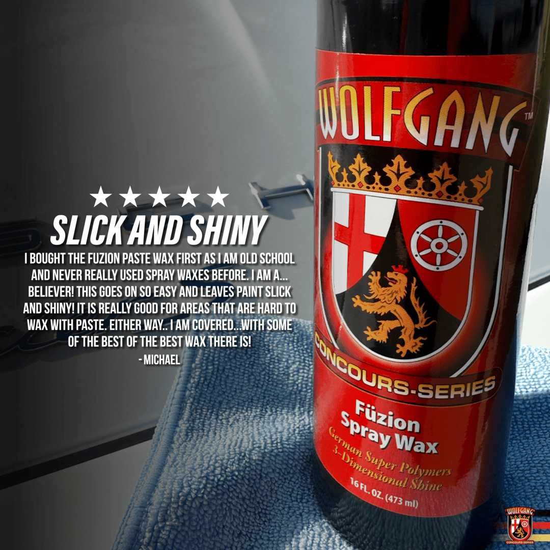 Wolfgang Fuzion Spray Wax | Autogeek.net