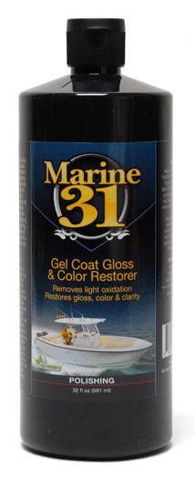 Marine 31 Gel Coat Gloss & Color Restorer, gel coat oxidation remover