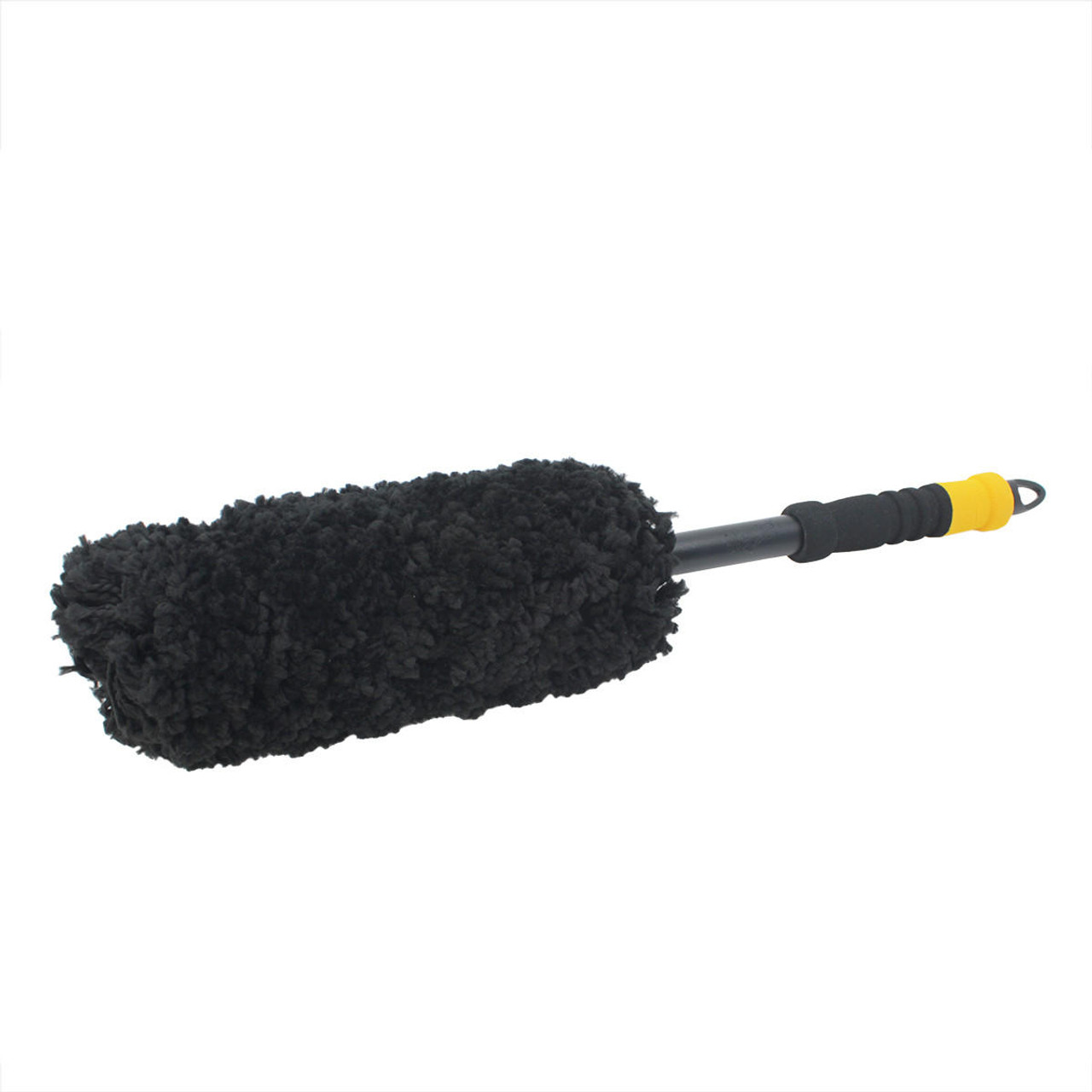 Synthetic Wool Microfiber Wheel Brush with Drill Adaptor 12 Inch Power Woolie 
