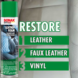SONAX Leather Foam Leather Cleaner And Conditioner 400 mL