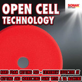 SONAX Red Hard Cutting Polishing Pad - 6.5 Inch