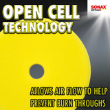 SONAX Yellow Dual Action Polishing Pad - 6.5 Inch