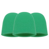 Cobra Microfiber Green Medium Flex Foam Finger Pockets - 3 Pack