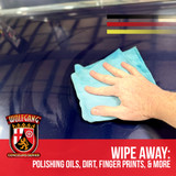 Wolfgang Perfekt Finish Paint Prep wipes away easily and quickly removes polishing oils, dirt, fingerprints, and more.