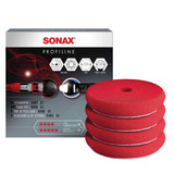 SONAX 3 Inch Red Foam Cutting Pad 4 pack