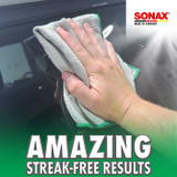 SONAX Microfiber Glass Cloths - 3 Pack