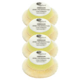 RUPES 1.5 in Medium Wool Pad - 4 Pack