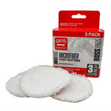 Griots Garage BOSS 3 in Microfiber Fast Cutting Pads 3 Pack